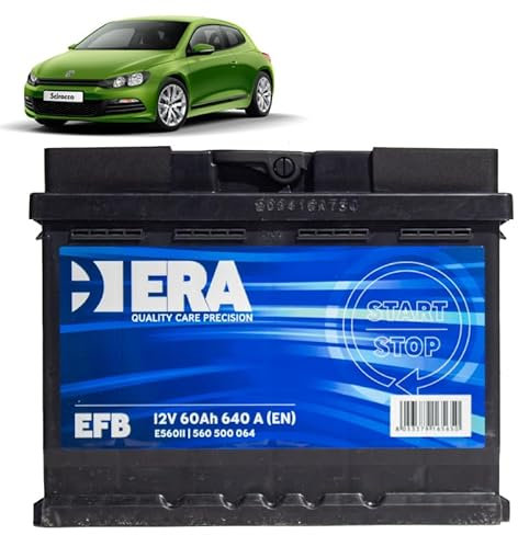 Batteria 60Ah EFB per Volkswagen Scirocco 1.4 2.0 TSI benzina 2008-2017