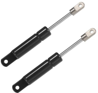 QUARKZMAN 2 Pièces 4 Pouces 15Ibs/67N Vérins à Gaz Noirs Supports de Levage Universels pour Fenêtre de Camping-Car, Voiture, Camion, Bateau, Porte d'Armoire