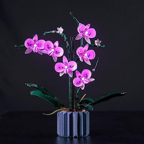 BrickBling Led Light Set for Lego Orchid (No Lego), Decoration Lighting Set for Lego 10311 Orchid Botanical Collection, UK2-10311-P49601