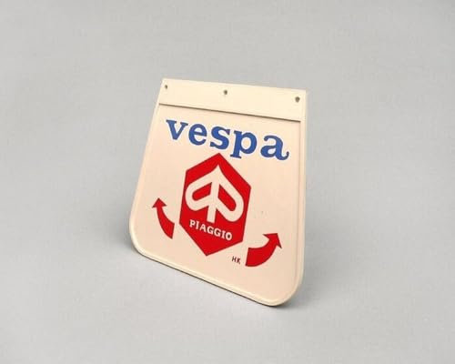 Spritzschutz Schmutzfänger Schmutzlappen mit rotem Logo Retro kompatibel mit Piaggio kompatibel mit Vespa