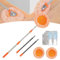 Camic Intellect Mop - Mopa de limpieza ajustable giratoria de 360°, color naranja, cabezal de microfibra, para superficies múltiples, 225 cm x 44,29 pulgadas x 88 pulgadas