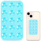 Fuletooye Silicone Phone Suction Cups, Double Sided Phone Suction Holder Suction Cup Phone Mount Multipurpose for Shower Mirror Car Selfies (Light Blue)