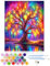 CEOVR Peinture Numero Adulte Kits,Arbre de Vie Kits de Peinture au Numéro,Arbre Coloré DIY Painting by Numbers sur Toile par Numéro Avec Pinceaux,Peinture à Dessin,40x50 cm,Sans Cadre