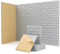 Acoustic Panels, 18 Pack Sound Absorbing Panels Self-adhesive, Studio, Bedroom, Gaming Room, Office, Decorative Brick Acoustic Tiles for Walls Door Ceiling 11.8 X 11.8 X 0.4 Grey