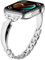 SMYAOSI Femmes Bracelet en Métal pour Huawei Watch Fit 3, Brillant Métal Bracelet de réglable en acier inoxydable pour Huawei Watch Fit 3 Smart Watch Band (Argent)