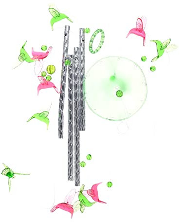 KITANDOVE Pequeño Colgante De Colibrí Campana De Viento De Pájaro Decoración Jardín