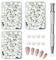 VEGCOO 300 Pcs Nail Sponges for Ombre, Nail Art Sponges with Metal Grabber, Nail Art Tools Sponge Brush, Ombre Nail Brush forNails Art Design Patterns Nail Salon