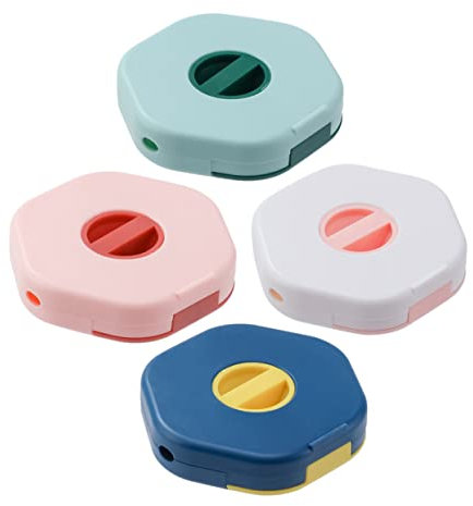 HOMOCONO Cable Management Box 4 Pack Data Cable Storage Cord Winder Box to Organise Cables Headphone Cable Winder