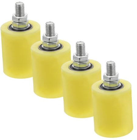 ASAKKURA 4stücke Schiebetorrollen Nylonrollen Für Schiebetore Torrollen Führungsrollen Für Zäune Terrassenschiebetüren Und Hoftore