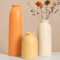 Lot de 3 petits vases en céramique pour décoration d'intérieur et centres de table, style rustique de ferme, mini vases décoratifs (mélange orange)