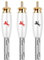 Impeto Cable RCA a 2 RCA para Subwoofer Cable y （1 Conector Cinch Macho a 2 Conectores cinch Machos, Cable Subwoofer, para Cine en casa, Alta fidelidad, Pro Series -1m