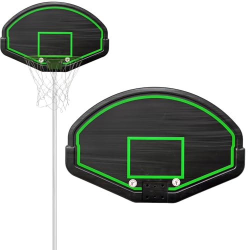 Steelway Basketball-Rückwand-Ersatz, 2 Löcher, Rückwand für Basketballkorb für 4,8 m Trampolin, 69,6 x 45,5 cm, fächerförmige Rückwand Ersatz