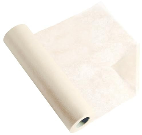 Longing Home Tischläufer, Tischband, 0.3 × 100M, Beige, Einweg Vlies Stoffähnlich Tischdecke Rolle, Hochzeit, Geburtstag, Party, Dekoration