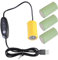 3 V 4 5 V 6 V LR20 D Batteria Eliminatori Sostituire 2-4 pezzi 1 5 V LR20 D Batteria USB 5 V 2 A Cavo di alimentazione per giocattoli elettronici