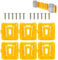 Dxyue 6 Pack Battery Mount Holder for Dewalt 20V 60V DCB200 DCB201 DCB202 DCB203 DCB204 DCB205 DCB206 with 12 Screws