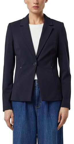 COMMA Taillierter Blazer aus weichem Jersey mit Reißverschlusstaschen