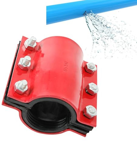 Repair Clamps Water Pipe Leaks Steel Clamp - Pipe Repair Clamp with Good Seal, Easy to Install Pipe Solution for Leaks, Repair Clamp with Robust Construction Ideal for Various
