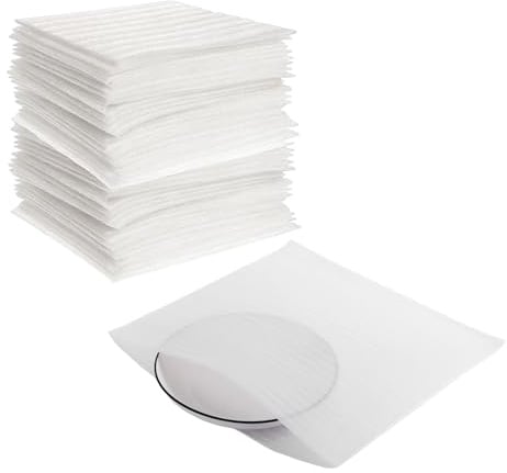 100 Fogli in Schiuma per Imballaggio, 30x30cmx1mm, Cuscinetti d’Aria Antishock per Proteggere Stoviglie e Oggetti Fragili, Ideali per Spedizioni, Viaggi, Trasloco e Deposito (Borsa)