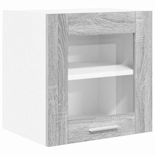 Tomostar Küchenoberschrank, Hängeschrank, Wandschrank, Küche, Grau, Sonoma, 40 x 31 x 40 cm, Holz
