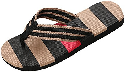 Sliders Mens Rubber Men's Versatile Summer Slide Sandals for Indoor and Outdoor Comfortable Wear (Black, 44)