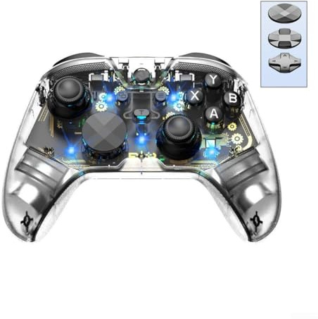 Controller di gioco wireless, in fibra di carbonio, joystick effetto Hall innesca controller di gioco mobile per smartphone e tablet