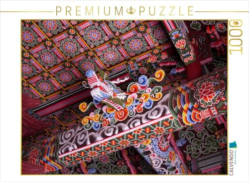 CALVENDO Puzzle Pohyun-Tempel im Myohyang-Gebirge | 1000 Teile Lege-Größe 64 x 48 cm Foto-Puzzle für glückliche Stunden