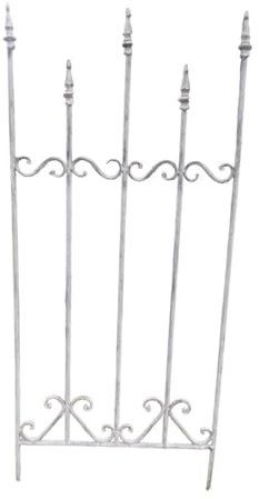 Rankgitter Rankzaun Rankhilfe Eisen Grau-Antik 107 x 45 cm