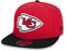 New Era Kansas City Chiefs NFL Two Tone Rot Schwarz Verstellbare 9Fifty Original Fit Snapback Cap - One-Size