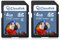 Cloudisk Pack of 2 4GB SDHC Class 6 Flash Memory Card 4 GB Digital Camera Cards (4GB)