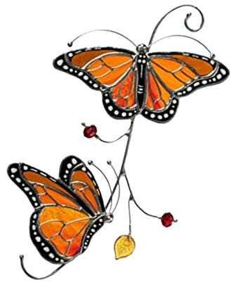 NSXIN Metall Schmetterling Wanddeko Monarchfalter Wandskulptur Tiere Garten Dekofigur, Exquisites Fensterdekorations-Handwerk Wanddeko Balkon Terrassen Deko