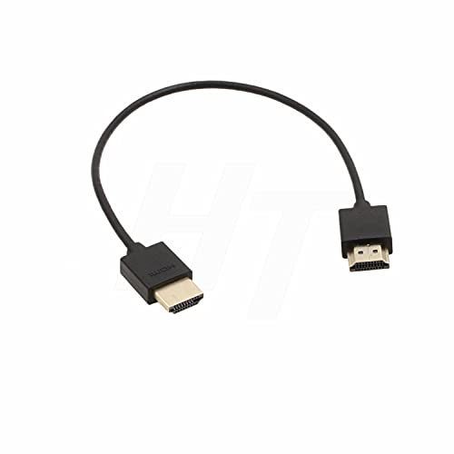 HangTon Cable delgado y suave HDMI a HDMI 2.0 4K para ZCAM E2 F6 Sony Canon Panasonic AU-EVA1 Blackmagic BMPCC 4K Cámara ATOMOS Portkeys BM5 Monitor de 12 pulgadas