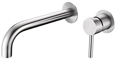 MICE - Grifo de lavabo empotrado - Monomando de griferia empotrada - grifos de baño para lavamanos - Griferia exterior de alta resistencia Acero Inoxidable S316 Moscu - GLT023/AC