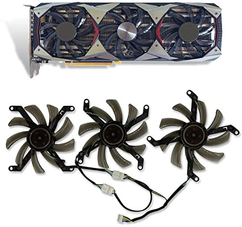 Dotodo 85MM Grafikkartenlüfter T129215SU 0.50A GPU Lüfter für Grafikkarte Kühler PNY Manli GeForce GTX 1080 Ti 11GB XLR8 Gaming OC Lüfter Ersetzen Sie Den Kühler (Grafikkarten Kühler-ABC)