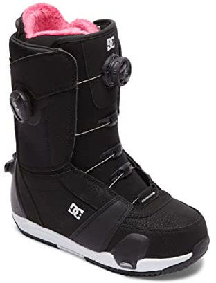DC Step On Lotus Damen Snowboardstiefel, Schwarz/Weiß/Schwarz, 42 EU