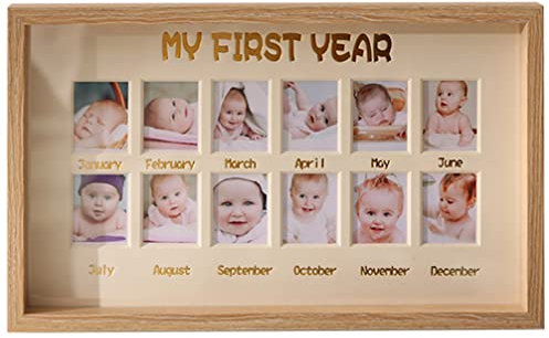 Gadpiparty Bilderrahmen Für Jahr Wachstumsrahmen Foto-meilenstein-rahmen Erinnerungsgeschenk Für Schreibtischschmuck Fotohalter Für Neugeborene