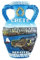 Kühlschrankmagnet in Flaschenform, Kreta, Griechenland, Souvenir, Geschenk, Kunstharz, handgefertigt, Kreta, Kühlschrankmagnet, Heim- und Küchendekoration, Kollektion