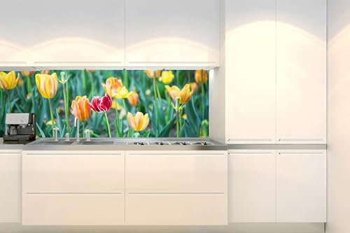 Dimex Küchenrückwand Folie Selbstklebend FRÜHLINGSLÖWENZAHN 180 x 60 cm | Klebefolie - Dekofolie - Spritzschutz für Küche | Made in EU