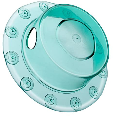 Badewannenüberlaufabdeckung türkis, 15% mehr Badewasser, Drain Cover - bekannt aus den USA