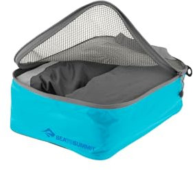 Sea to Summit - Garment Mesh Bag Kleideraufbewahrung S - Wasserabweisend & Ultraleicht - Ultra-SIL-Nylongewebe - Strapazierfähige Reißverschlüsse & Griffe - Reisen - Atoll Blue - 25 x 19 x 9cm - 60g