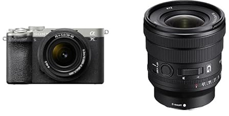 Sony Alpha 7CII di Sony | Fotocamera mirrorless full-frame (compatta, 33 MP, autofocus in tempo reale, 10 fps, video in 4K, display touch orientabile) + Lente SEL2860 + Lente SELP1635G (Argento)
