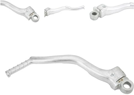 Pedal De Arranque Para Rmz 250 Palanca De Arranque Pedal Plata Cnc Aluminio Galvanizado Pedal De Arranque Palanca De Arranque Cnc Aluminio Forjado Para Zongshen Nc250 Nc