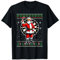 Weihnachtspullover mit Weihnachtsmann, spielt Darts T-Shirt