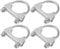 Hihaha Round U Bolt Muffler Exhaust Clamps for Car / 1.85 ID 48mm / 4 Pcs