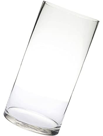 TOPBATHY Vase en Verre Simple Et Élégant De 10 Cm De Diamètre Et 30 Cm De Hauteur pour La Décoration De La Maison Ou du Bureau
