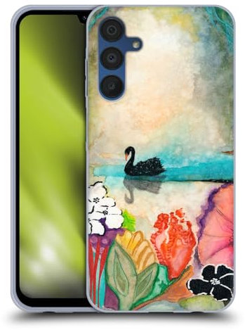 Head Case Designs Offizielle Wyanne Black Swan On The Lake Natur 2 Soft Gel Handyhülle Hülle kompatibel mit Samsung Galaxy A15