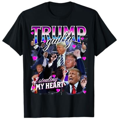 Guilty Of Stealing My Heart Pink Trump Trump Girl Valentines T-Shirt