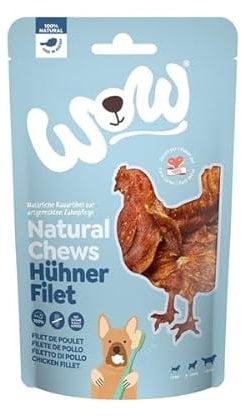 Wow Natürliche Snacks für Hunde, verschiedene Geschmacksrichtungen, (Hähnchenfilets)