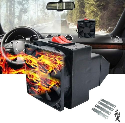 Riloer 12 V 150 W 2 in 1 Riscaldamento 12v per auto, Riscaldamento e ventola di raffreddamento per auto