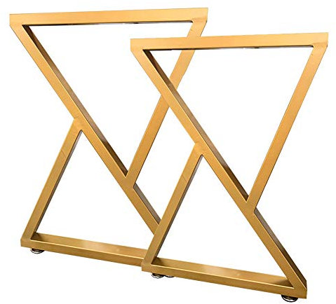 Pieds de table de 28 pouces de hauteur, pieds de bureau en métal, pieds de table de salon, cadre en X, base de table à manger, pied de support de comptoir de bar moderne, accessoires de meubles de bri
