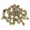 Haosie 50 Pezzi Boccole Filettate per Legno, M4 x 8 mm Inserti Filettati Esagonali in Lega di Zinco per Mobili